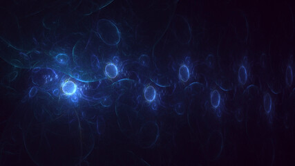 3D rendering abstract colorful fractal light background