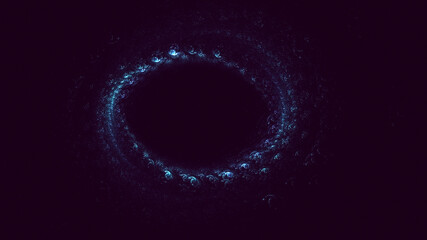 3D rendering abstract circle light background