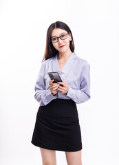 business woman with mobile phone