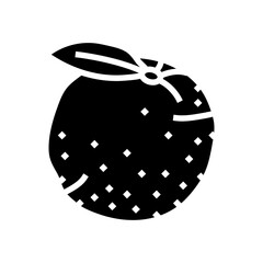 orange leaf glyph icon vector. orange leaf sign. isolated symbol illustration