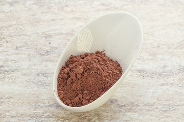 Natural organic cocoa powder for culinary