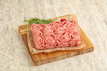 Raw beef minced meat for cooking