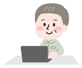 工事現場や工場で働く社員のイラスト