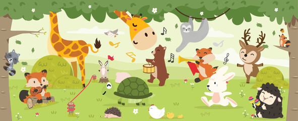 Rabbit withTurtle is Running to Finish © focus_bell