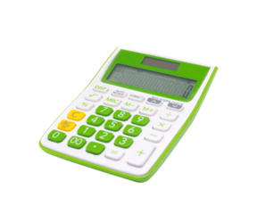 Calculator mathematical isolated