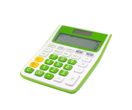 Calculator mathematical isolated