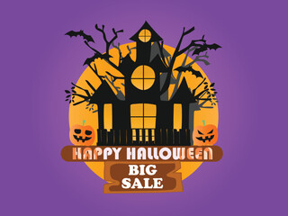 happy halloween illustration, vector eps10