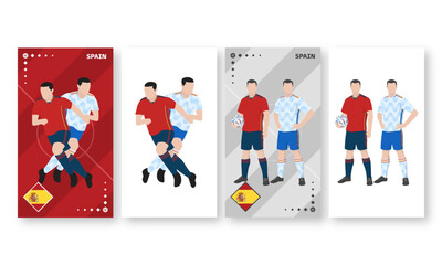 Spain Football Team Kit, Home kit and Away Kit
