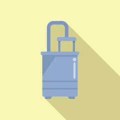 Fototapeta premium Product pot icon flat vector. Food production. Farm process