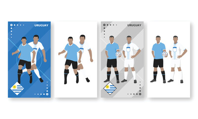 Uruguay Football Team Kit, Home kit and Away Kit