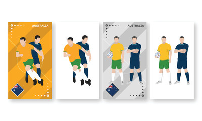  Australia Football Team Kit, Home kit and Away Kit
