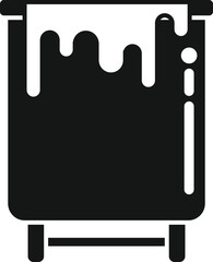 Milk cream icon simple vector. Cheese pro. Farm butter