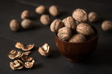 healthy walnuts on the table