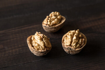 healthy walnuts on the table