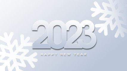 2023 Happy New Year Greeting Card Background Illustration