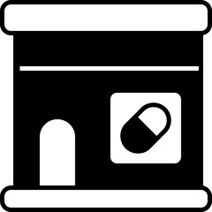 pharmacy solid line icon