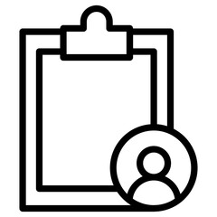 Fototapeta premium notepad user icon