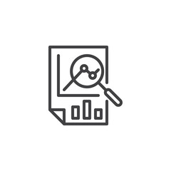 Analysis line icon