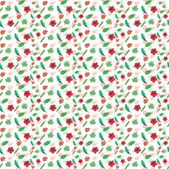 Hawaiian Flowers Pattern Clipart