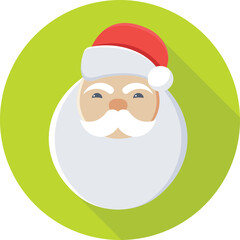 Santa Face Vector Icon
