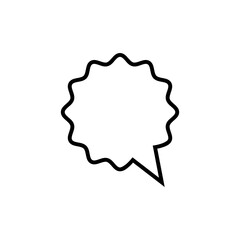 Speech bubbles graphic icon isolated on white background