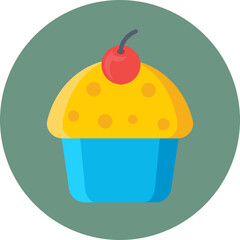 Cupcake Vector Icon