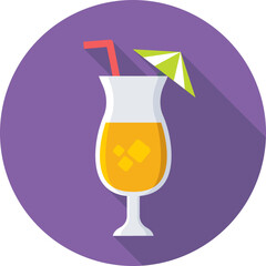 Cocktail Vector Icon 