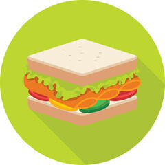 Sandwich Vector Icon