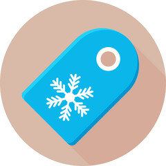 Christmas Tag Vector Icon