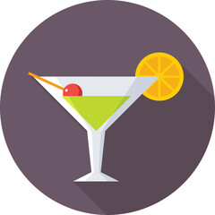 Cocktail Vector Icon 