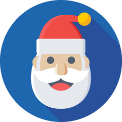 Santa Face Vector Icon