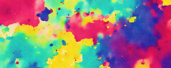 Watercolor stains drops splatter. background