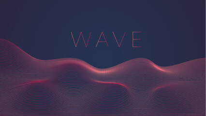 Wave 3D background design
