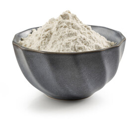flour in ceramic bowl