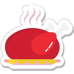 Roast Colored Vector Icon