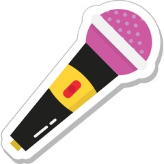 Mic Colored Vector Icon 