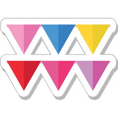  Buntings Colored Vector Icon 