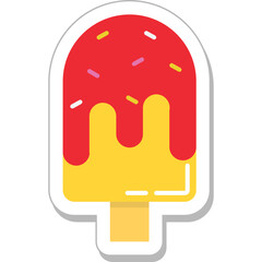 Popsicle Colored Vector Icon