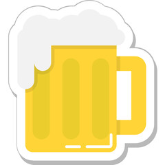 Beer Mug Colored Vector Icon