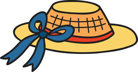 Hand Drawn farm hat illustration