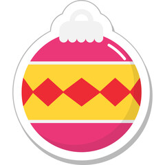 Bauble Colored Vector Icon