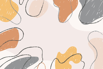 Modern colorful gradient abstract shapes on memphis style background