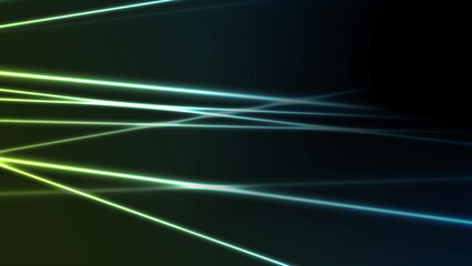 Blue green neon laser lines technology modern design