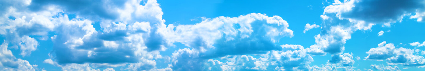 Obraz na płótnie Canvas Beautiful blue sky with clouds. Selective focus.