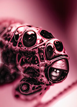 Alien microbe from space, conceptual illustration