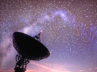 Satellite dish, illustration