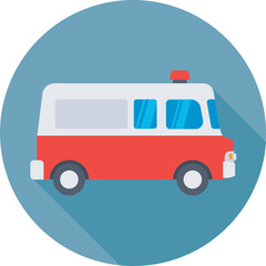 Ambulance Vector Icon