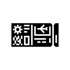 vacation summer glyph icon vector. vacation summer sign. isolated symbol illustration