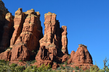 Red Rock Pinnacles Reaching Into the Sky