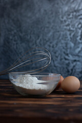 flour and eggs